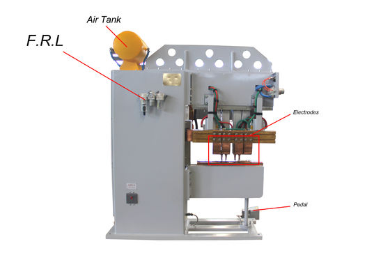 Plaatmetaal 3500N 415V Multi Head Spot Welding Machine CE goedgekeurd